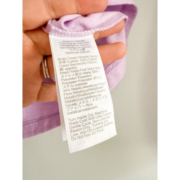 Crewcuts Factory | NWOT Girls' Long-sleeve ruffle tee in Purple | Sz L 10-12 - Picture 8 of 11